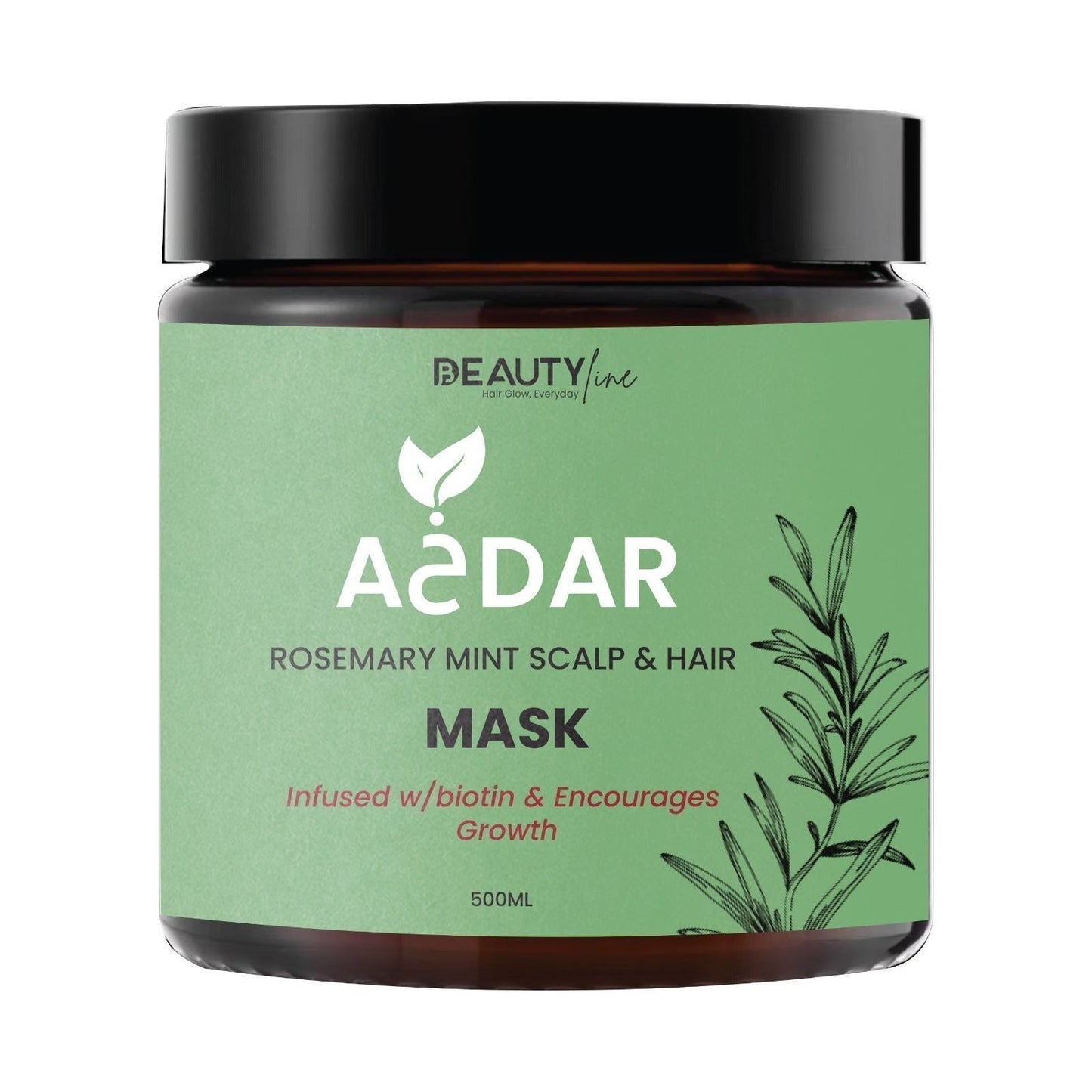 D.Beauty Line A5dar Rosemary Mint Scalp & Hair Mask 500ML - IDM Export