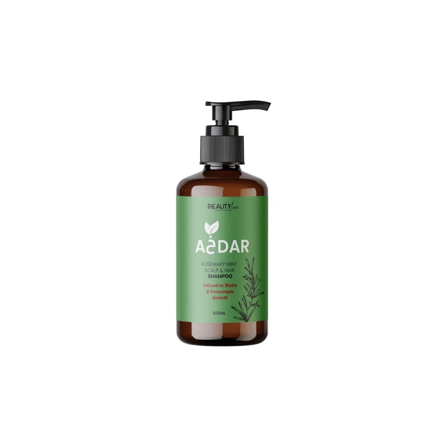 D.Beauty Line A5dar Rosemary Mint Scalp & Hair Shampoo 500ML - IDM Export